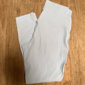 lululemon align leggings, powder blue, size 12, 28 inch, high rise